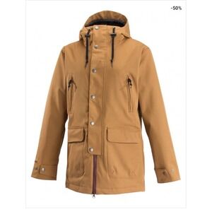 Airblaster Nicolette Glacier Series Snowboard Jacket, Women's Small Camel Brown